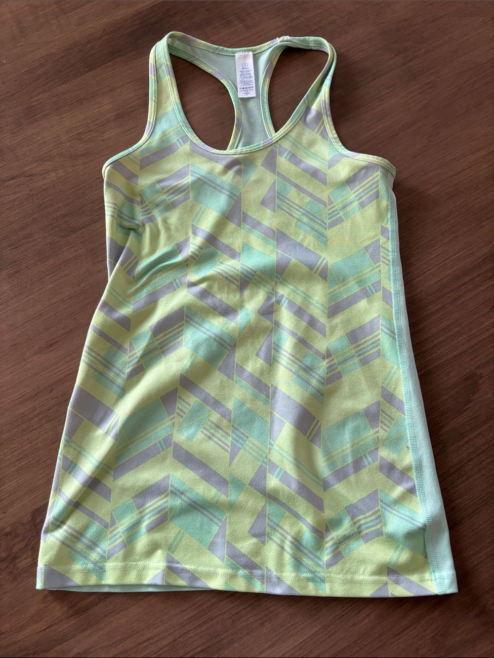 Ivivva Girls Neon Lime & Mint Racerback Tank Top